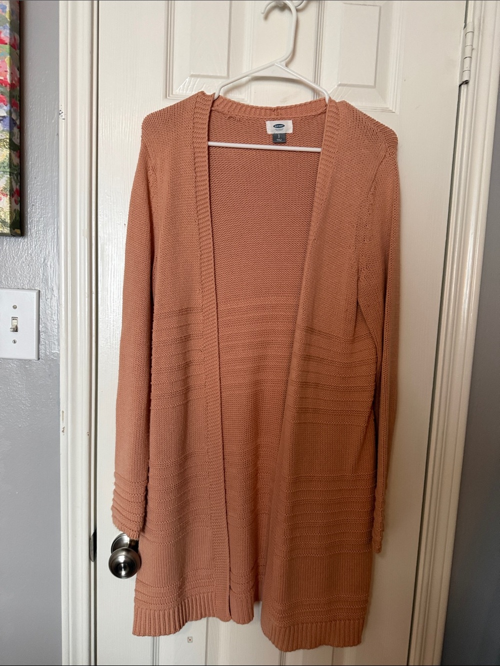 Old Navy Open-Front Long Cardigan - Dusty Rose Tan
